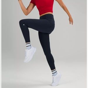 Lululemon Fast and Free High Rise Tight 25” Black Size 8